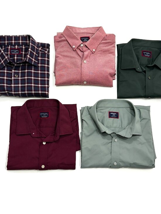 UNTUCKit Other - UNTUCKit Mens Shirt Lot of 5 Large Button Down Stretch Plaid Solid L
